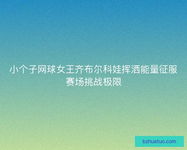 小个子网球女王齐布尔科娃挥洒能量征服赛场挑战极限
